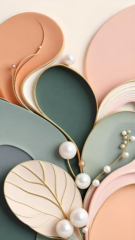 Modern Abstract Geometric 3D Metal Photo Frame