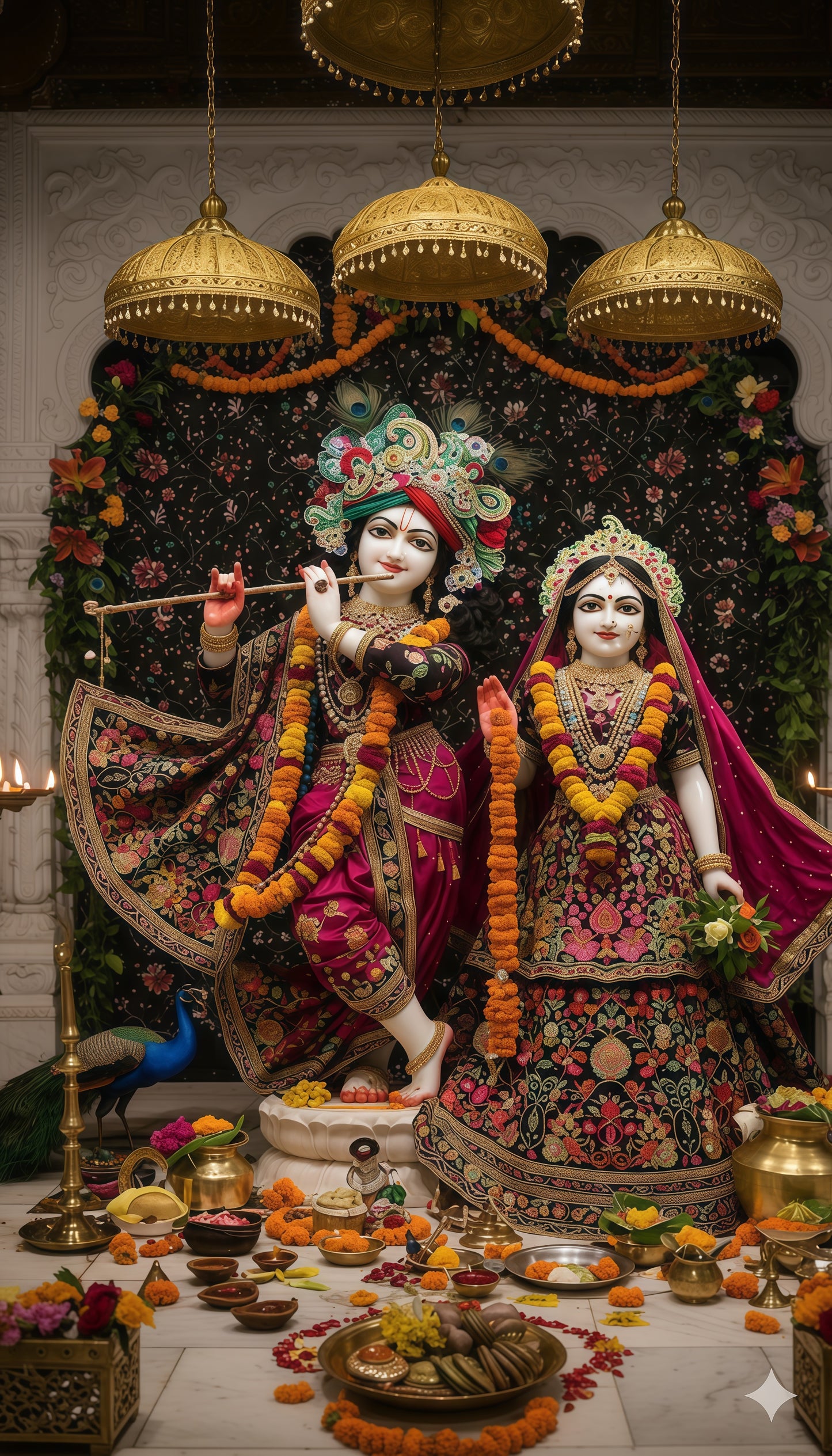 3D Radha Krishna Wall Frame
