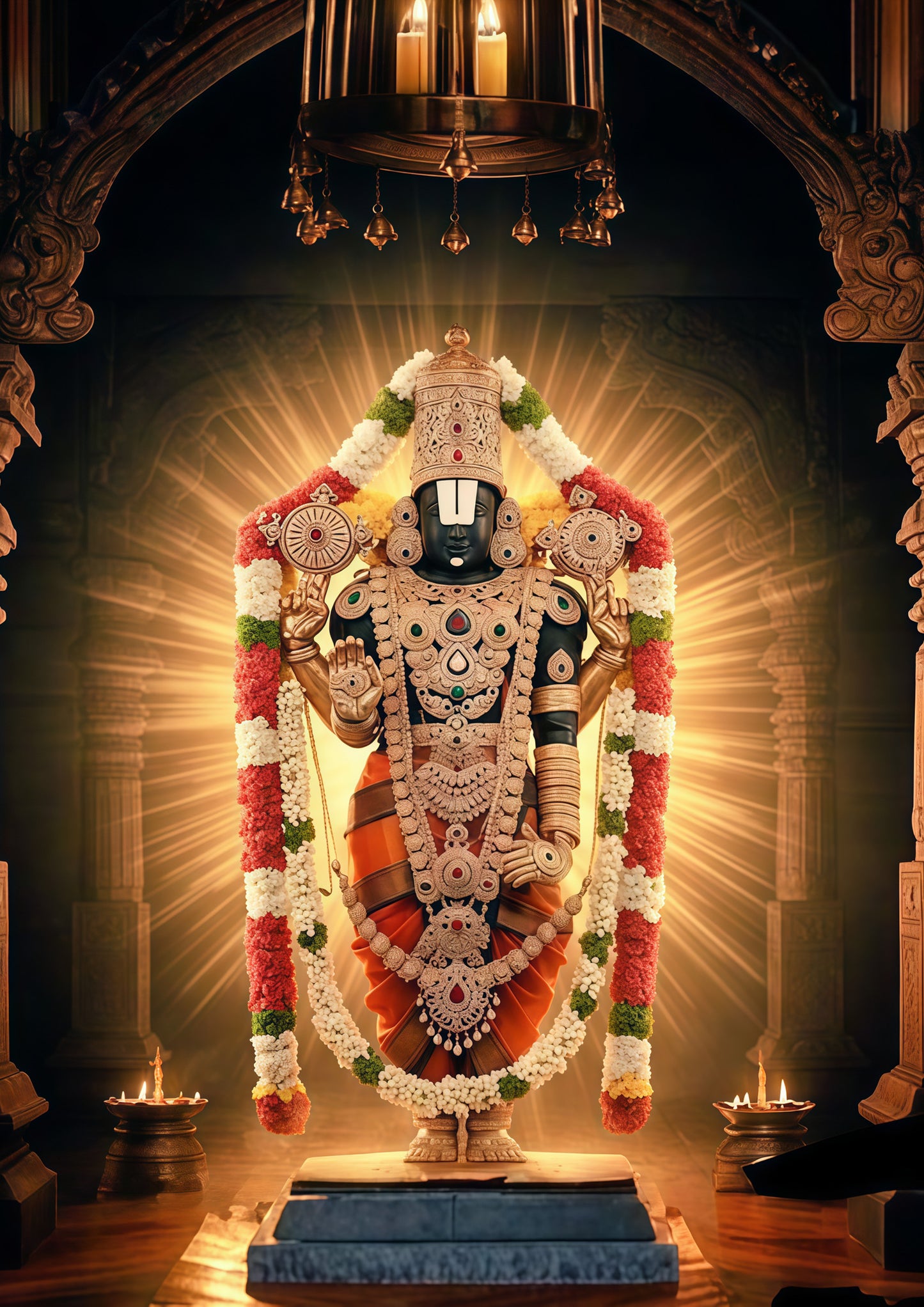 Tirupati Balaji 3D Metal Photo Frame..