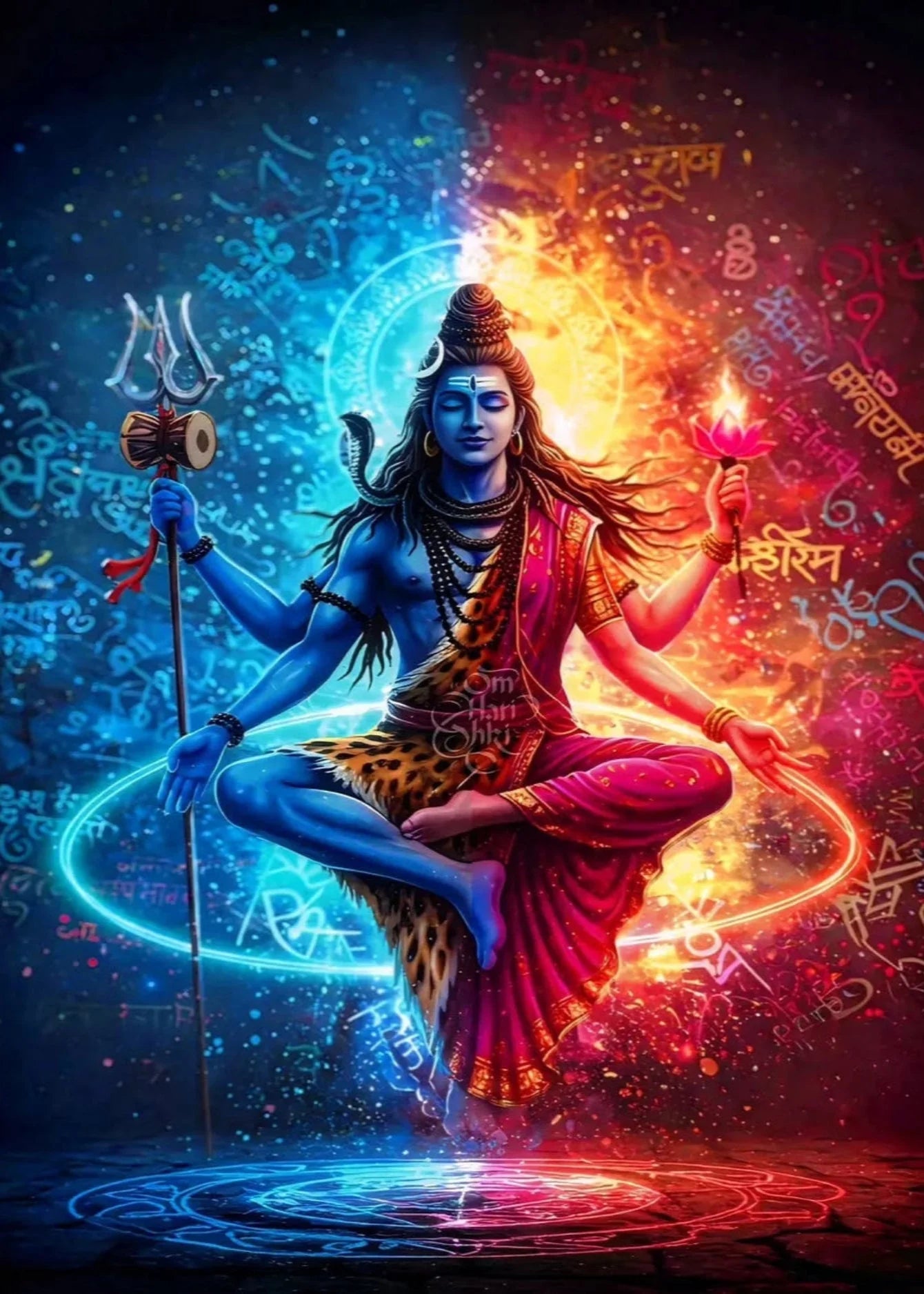 Shiv Shakti 3D Acrylic Photo Frame