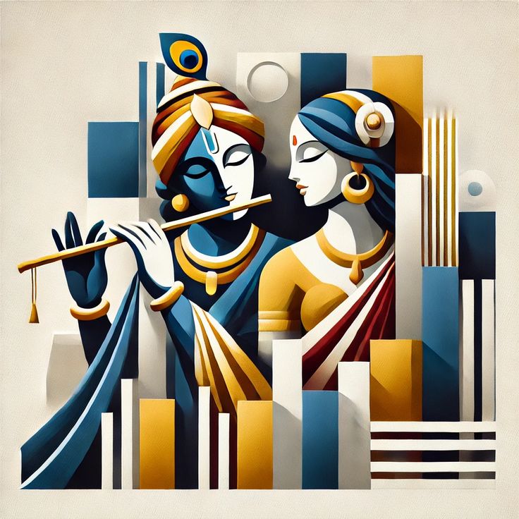 Radha Krishna 3D Acrylic Photo Frame