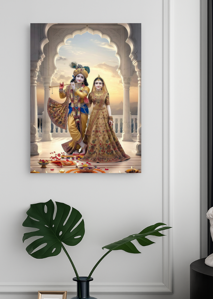 3D Acrylic Radha Krishna Photo Frame