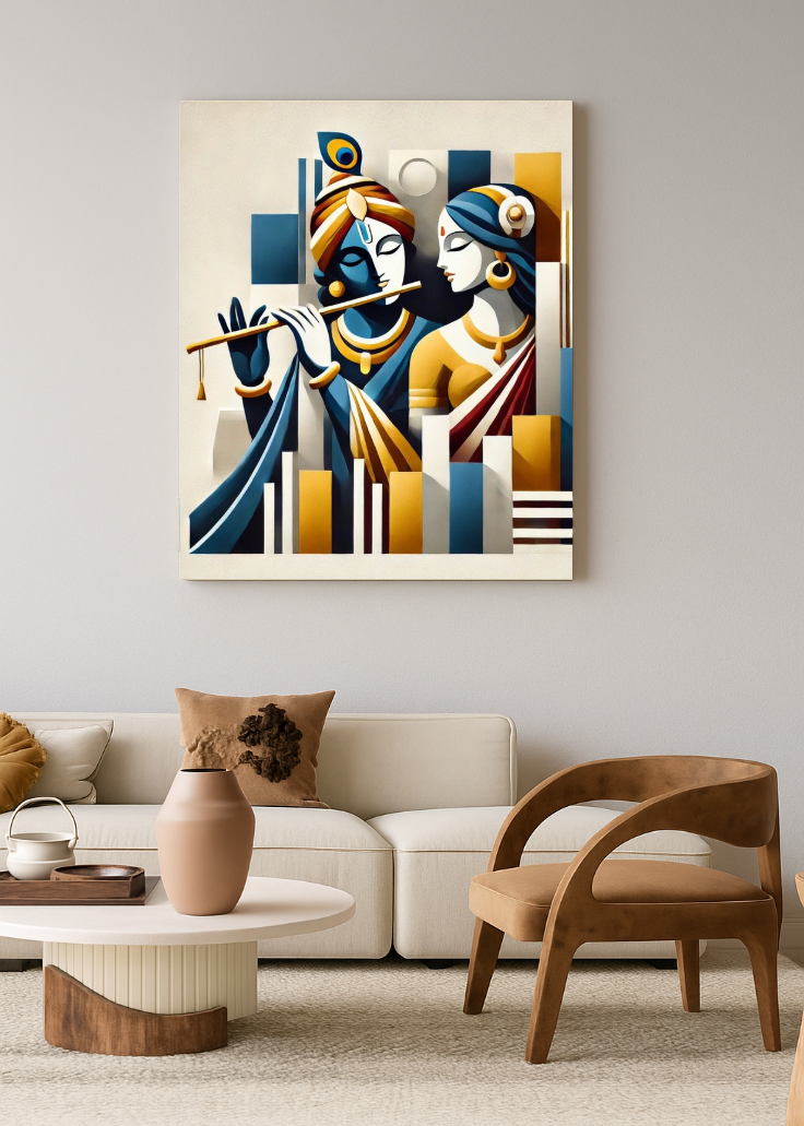 Radha Krishna 3D Acrylic Photo Frame