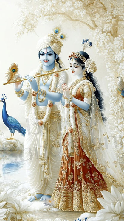 3D Radha Krishna Wall Frame