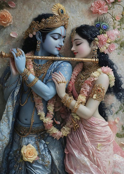 Radha Krishna 3D Acrylic Photo Frame