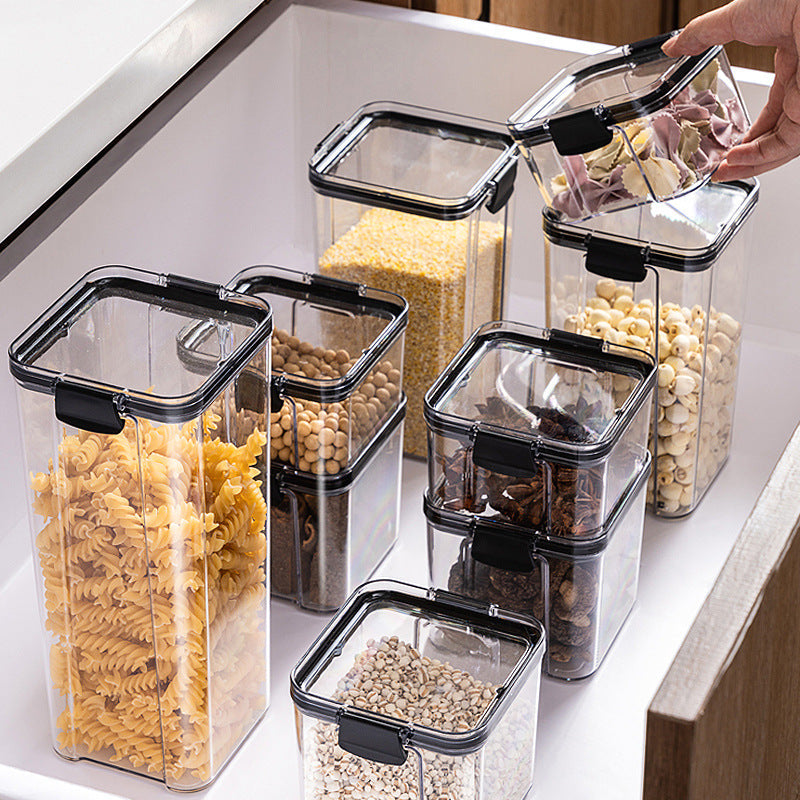 AIRTIGHT TRANSPARENT FOOD STORAGE CONTAINERS