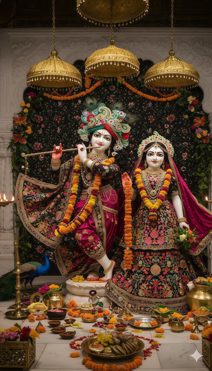 3D Radha Krishna Wall Frame