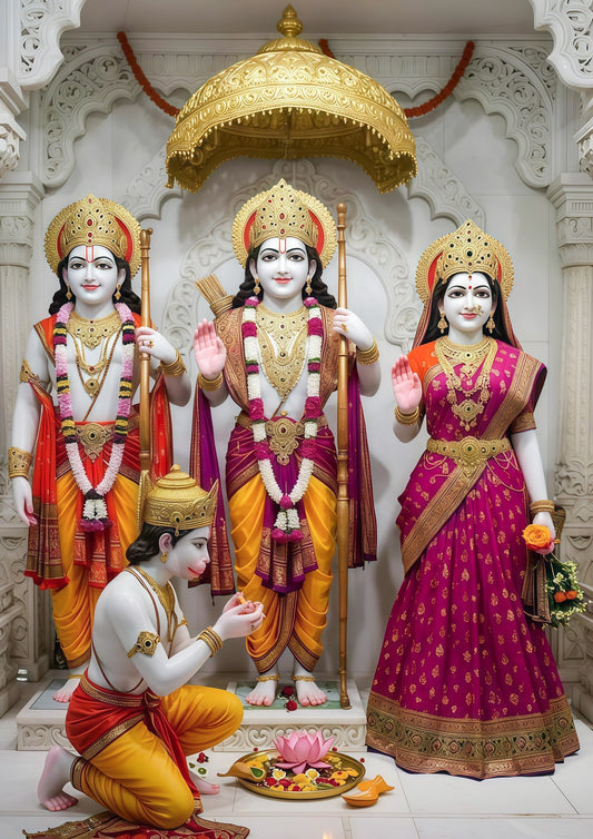 Shri Ram Darbar 3D Photo Frame