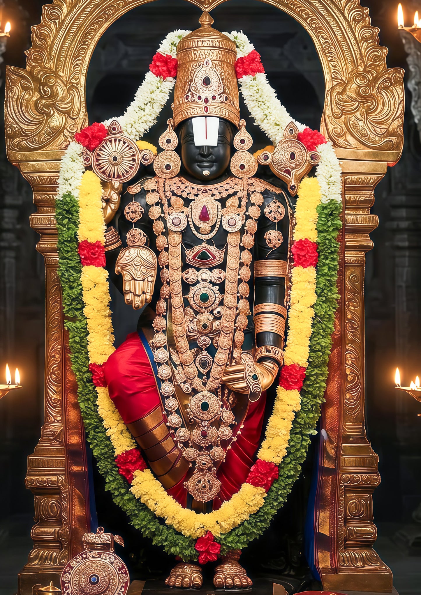 Tirupati Balaji 3D Metal Photo Frame