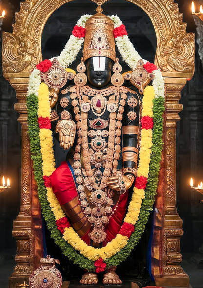 Tirupati Balaji 3D Metal Photo Frame