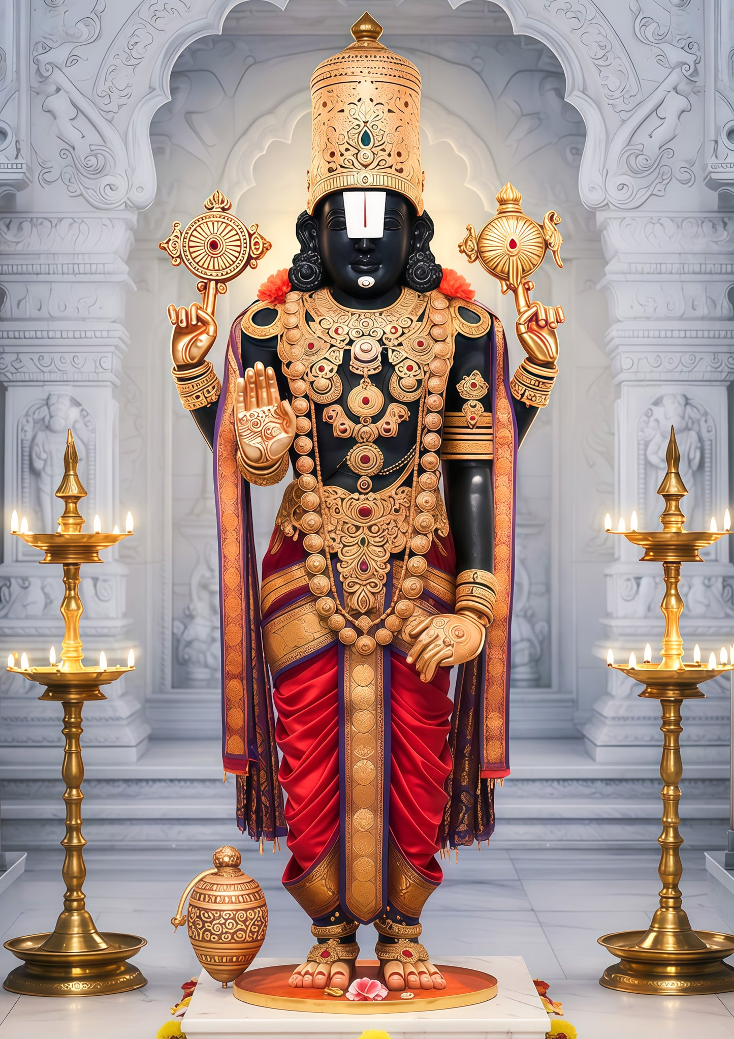 Tirupati Balaji 3D Metal Photo Frame.