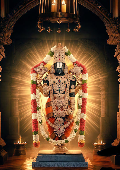 Tirupati Balaji 3D Metal Photo Frame..
