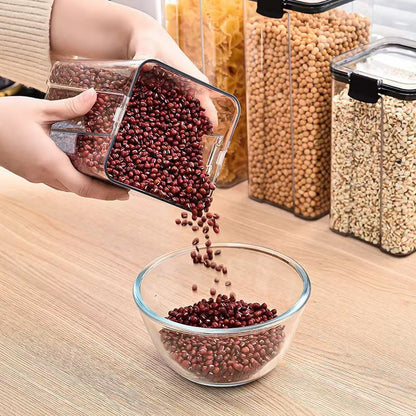 AIRTIGHT TRANSPARENT FOOD STORAGE CONTAINERS