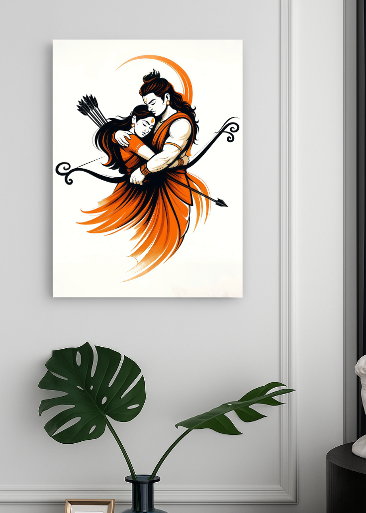 3d metal photo frame shiv ji