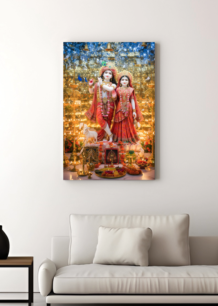 3d metal photo frame shiv ji