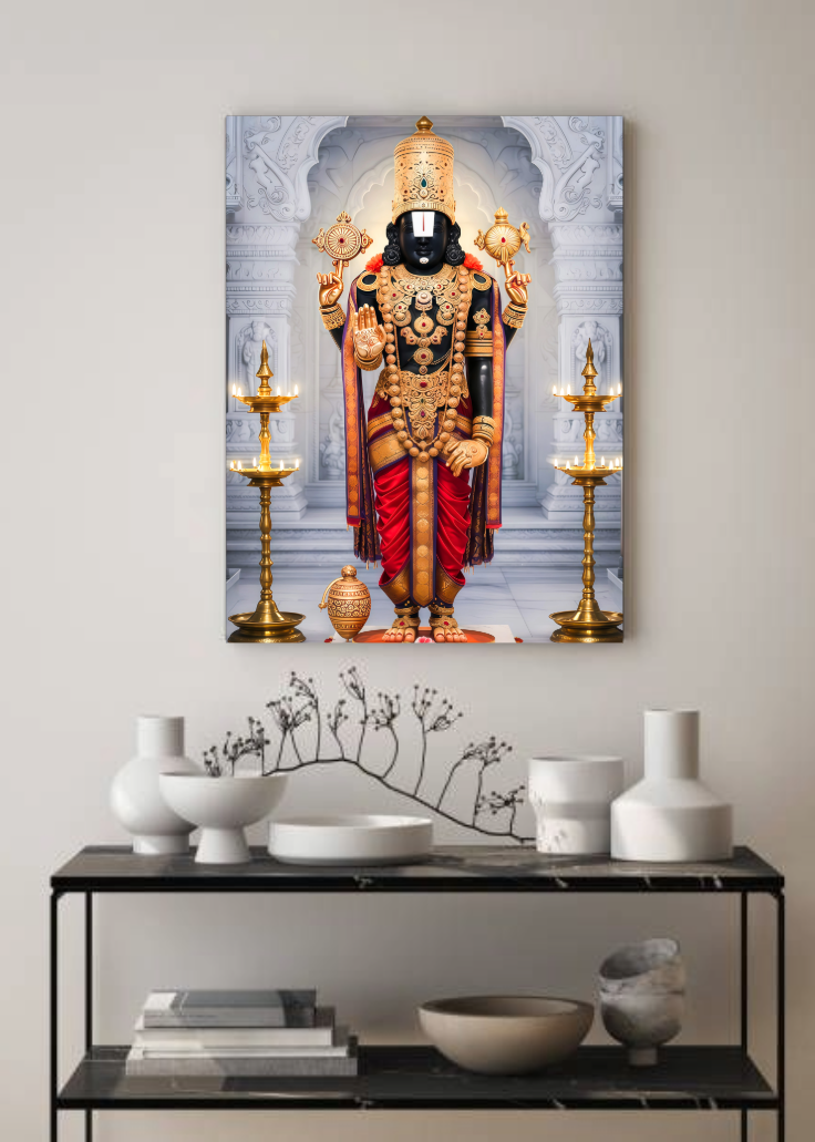 Tirupati Balaji 3D Metal Photo Frame.
