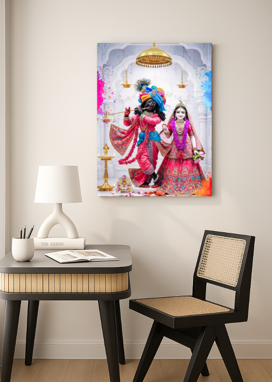 3D Metal Radha Krishna Photo Frame ...... ..