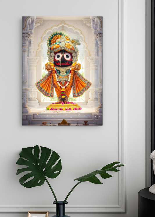 3D Metal Lord Jagannath Photo Frame