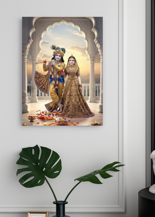 3D Acrylic Radha Krishna Photo Frame