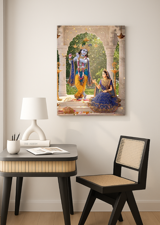 3D Metal Radha Krishna Photo Frame ......