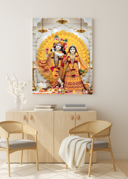 3D Metal Radha Krishna Photo Frame .....