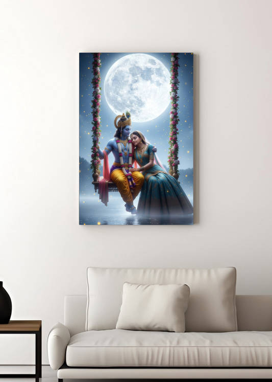 3D Metal Radha Krishna Photo Frame ......