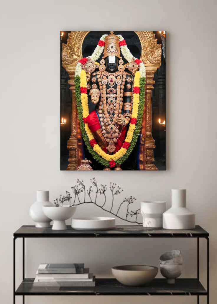 Tirupati Balaji 3D Metal Photo Frame