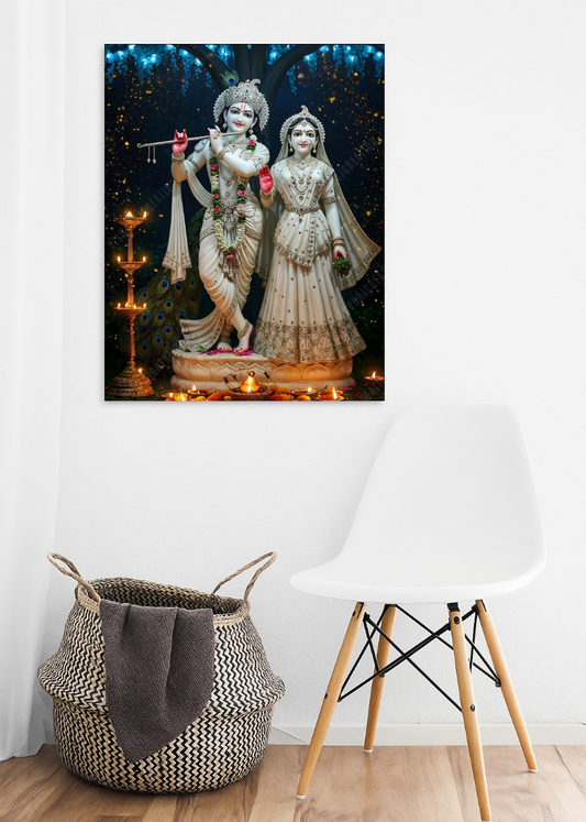 3D Metal Radha Krishna Photo Frame ......