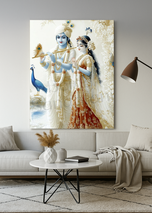 3D Radha Krishna Wall Frame